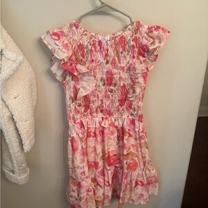 Floral Pink Kids Dress